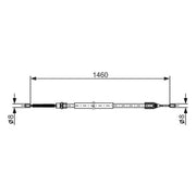 Bosch Handbrake Cable Right Rear 1 987 477 646