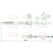 Apec Handbrake Cable Left Rear CAB1426