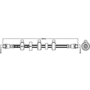 Juratek Brake Hydraulic Hose Line Front Left JBH1236L