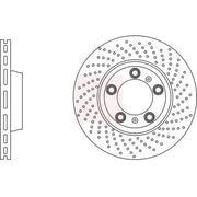 Apec 2 x Perforated/Vented Front Brake Discs DSK3112