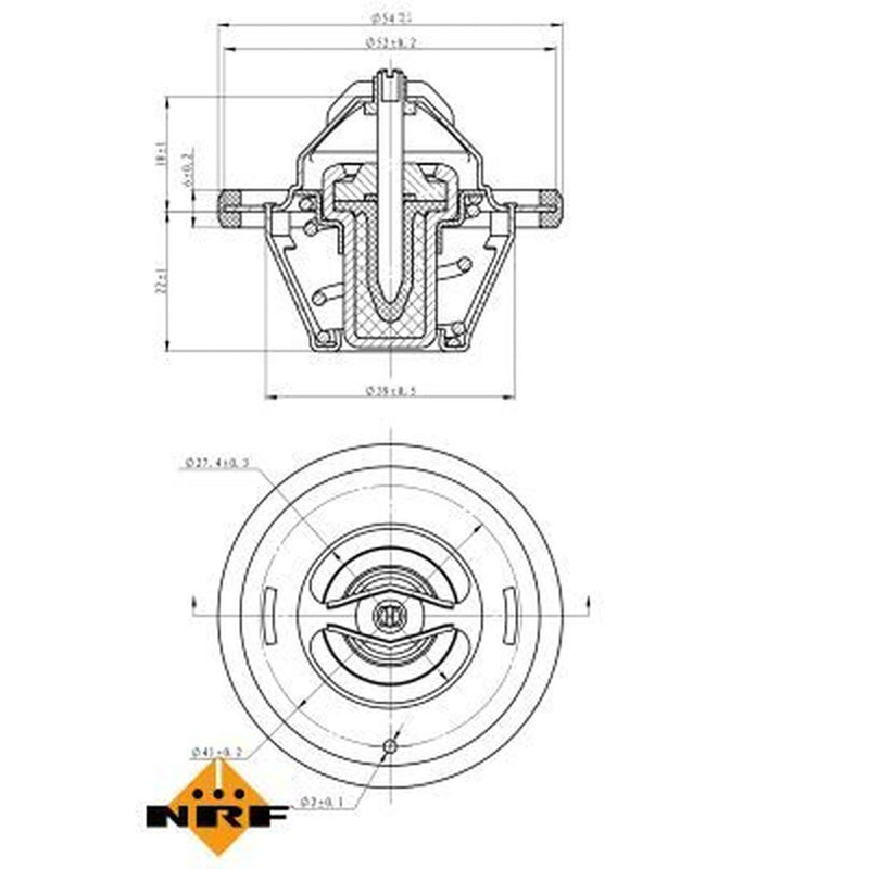 NRF Thermostat,Coolant 725066
