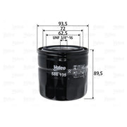 Valeo Engine Oil Filter 586135