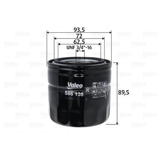 Valeo Engine Oil Filter 586135