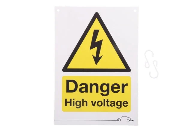 Laser Tools Danger High Voltage Sign - PL