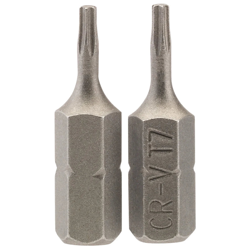 Draper TX-STAR® Insert Bit, 1/4" Hex, Long, T7 (Pack of 2)