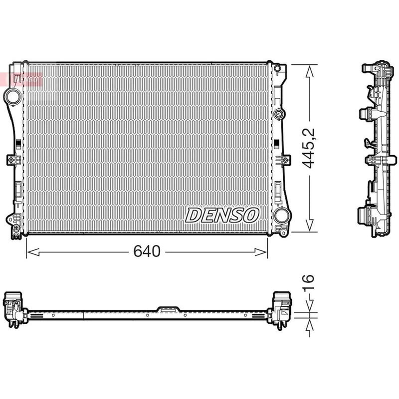 Denso Engine Radiator DRM17118