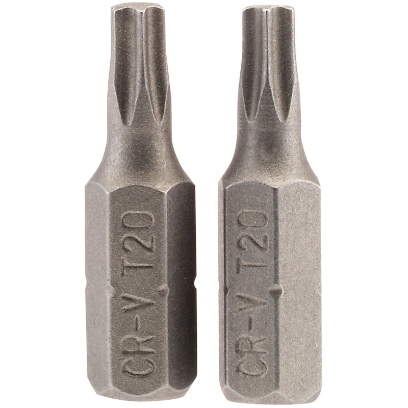 Draper TX-STAR® Insert Bit, 1/4" Hex, Long, T20 (Pack of 2)