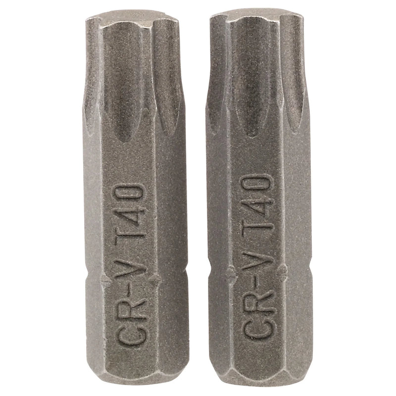 Draper TX-STAR® Insert Bit, 1/4" Hex, Long, T40 (Pack of 2)