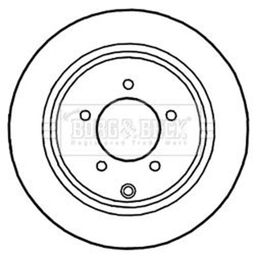 Borg & Beck 2 x Solid Rear Brake Discs BBD5255