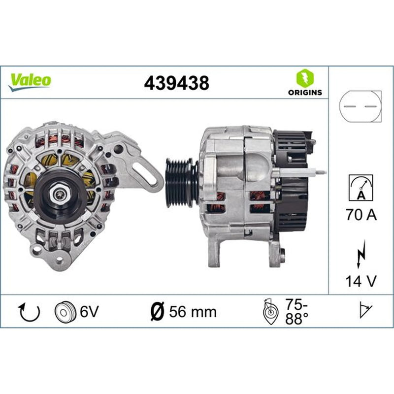 Valeo Car Alternator 12V 439438