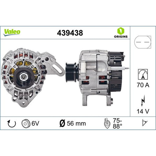 Valeo Car Alternator 12V 439438