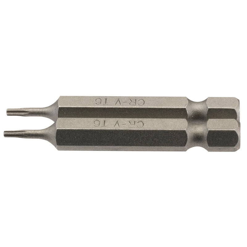 Draper TX-STAR® Insert Bit, 1/4" Hex, Long, T6 (Pack of 2)