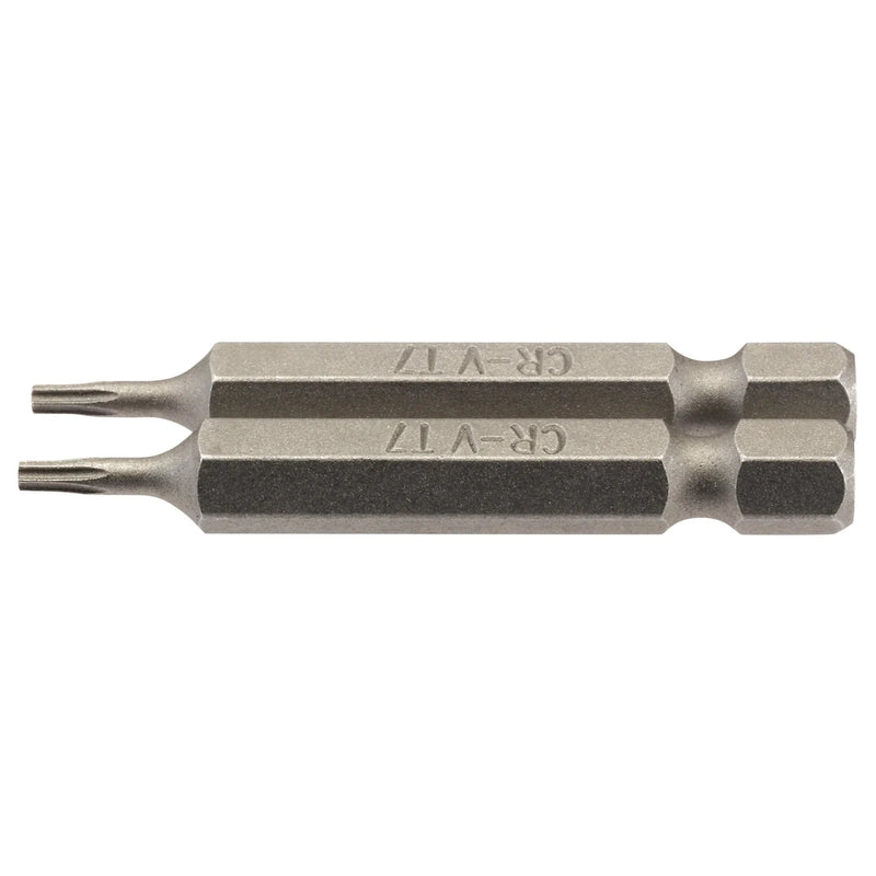 Draper TX-STAR® Insert Bit, 1/4" Hex, Long, T7 (Pack of 2)