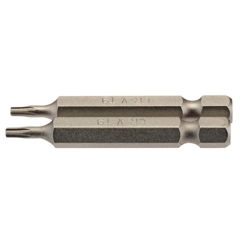 Draper TX-STAR® Insert Bit, 1/4" Hex, Long, T9 (Pack of 2)