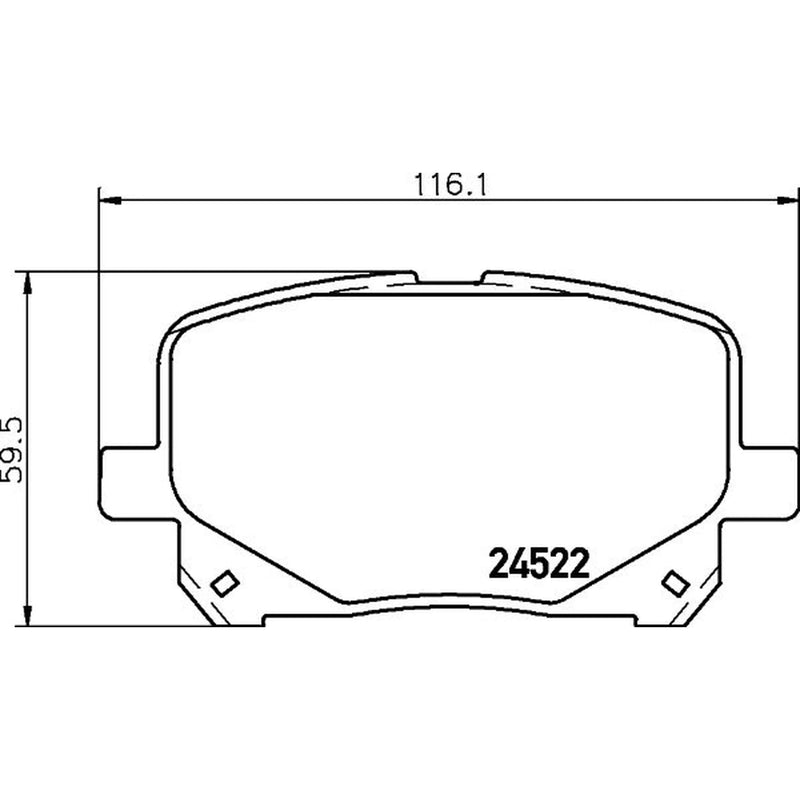 Mintex Front Brake Pad Set MDB2344