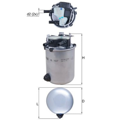 Mahle Fuel Filter Element KL 1027
