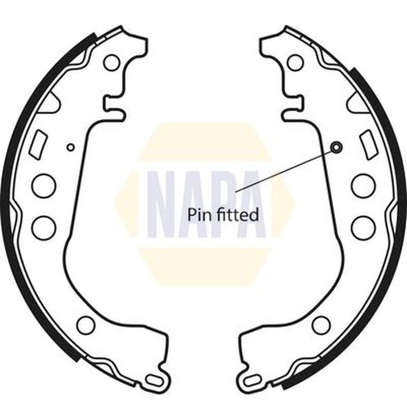 NAPA Brake Shoe Set Axle Kit NBS1039