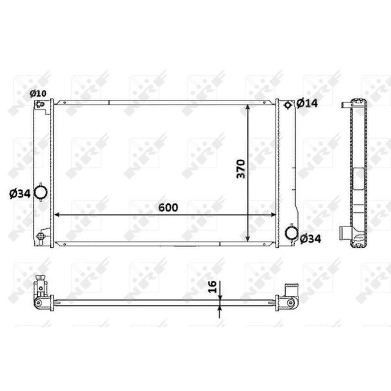NRF Engine Radiator 53926
