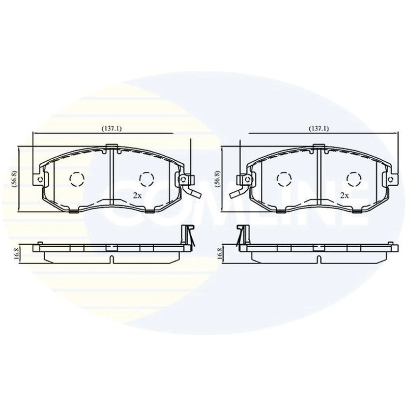 Comline Front Brake Pad Set CBP33171
