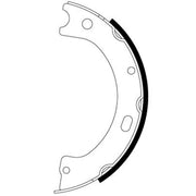 Textar Parking Brake Shoe Set 91086500