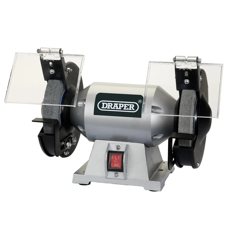 Draper Bench Grinder 150mm 250W with Adjustable Shields