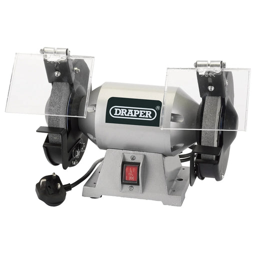 Draper Bench Grinder 150mm 250W with Adjustable Shields