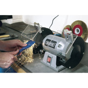 Draper Bench Grinder 150mm 250W with Adjustable Shields
