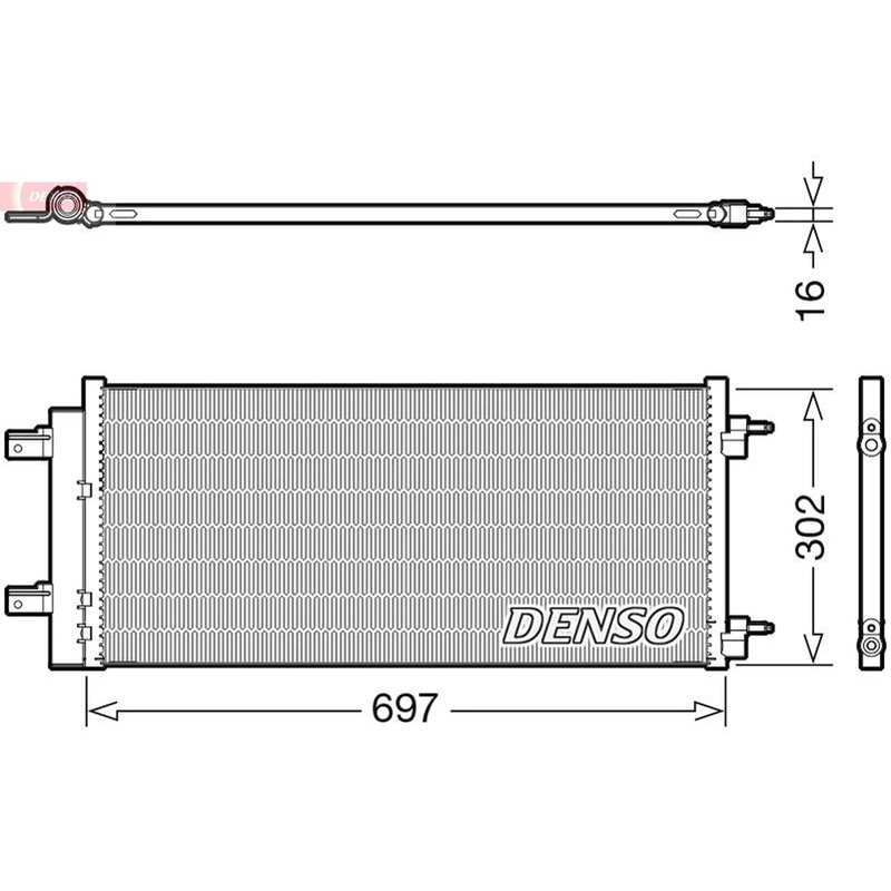 Denso Air Conditioning Condenser DCN20044