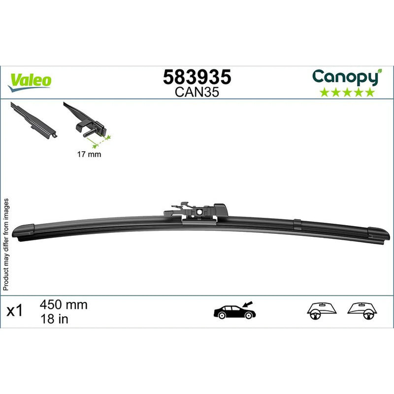 Valeo Passenger Side Wiper Blades 583935