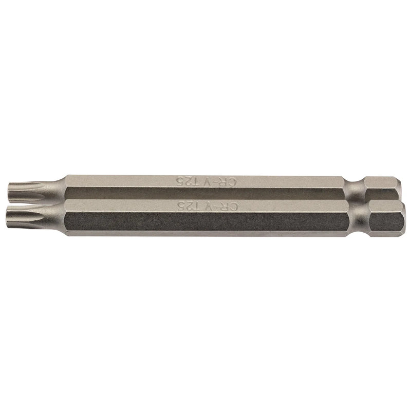 Draper TX-STAR® Insert Bit, 1/4" Hex, Long, T25 (Pack of 2)