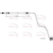 Apec Brake Hydraulic Hose Line Rear Left HOS4244