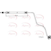 Apec Brake Hydraulic Hose Line Rear Left HOS4244
