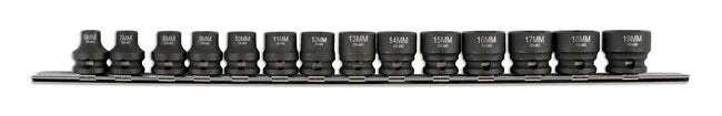 Laser Tools Stubby Impact Socket Set 3/8"D 14pc - PL