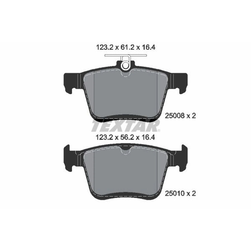 Textar Rear Brake Pad Set 2500801