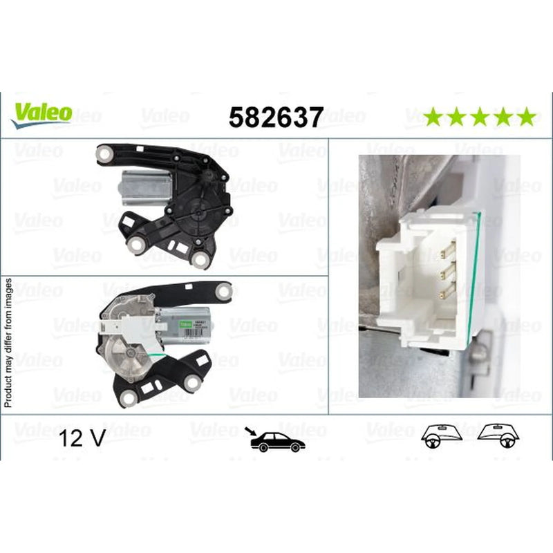 Valeo Front/Rear Wiper Motor Right Rear 582637