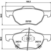 DON Front Brake Pad Set PCP1261