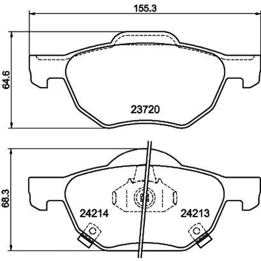 DON Front Brake Pad Set PCP1261