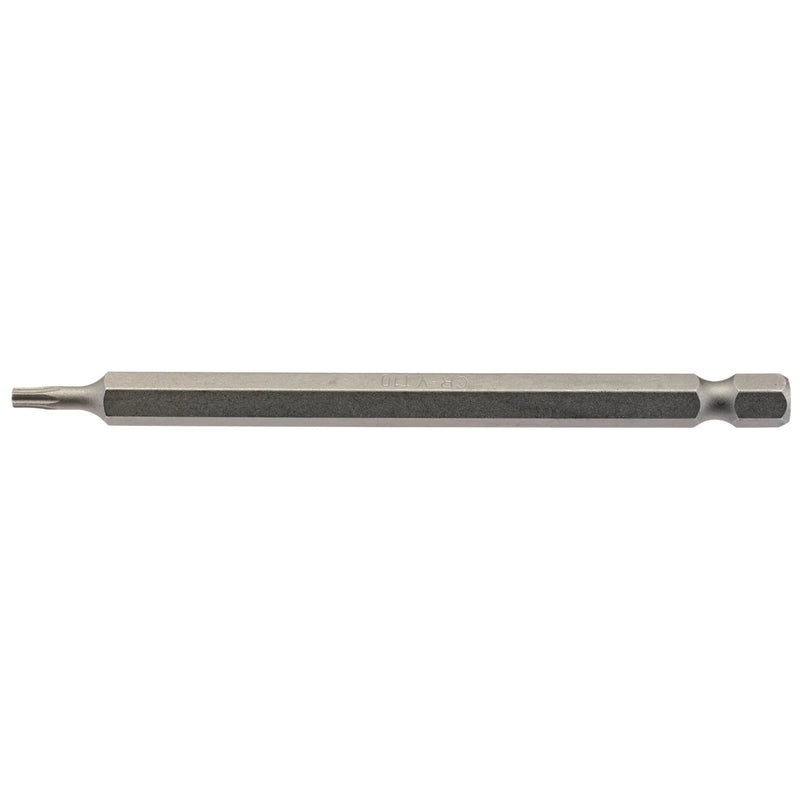 Draper Insert Bit T10 100mm Long 1/4" Hex (Pack of 1)