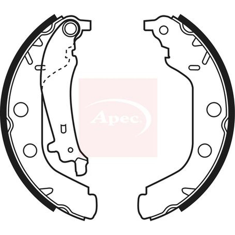Apec Brake Shoe Set Axle Kit SHU540