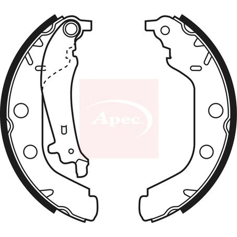 Apec Brake Shoe Set Axle Kit SHU540