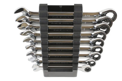 Laser Tools AF Ratchet Ring Combination Spanner Set 9pc - PL