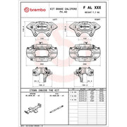 Brembo 2 x Brake Caliper Assembly Front FALE42