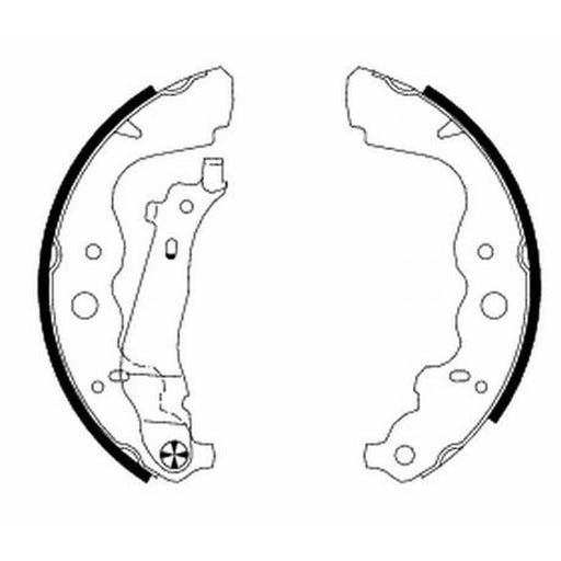 Mintex Brake Shoe Set Axle Kit MFR610