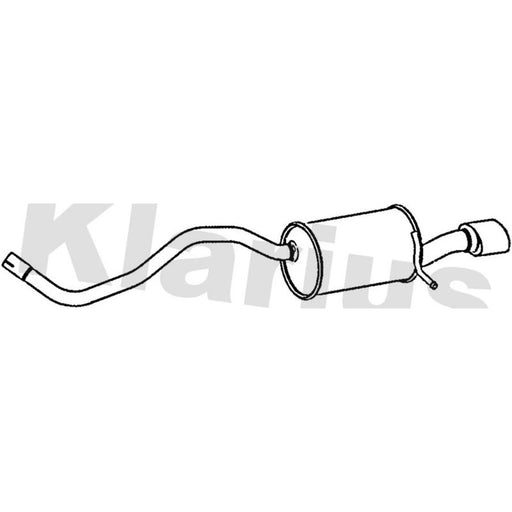 Klarius Box With Tail Pipe Rear RN1000W