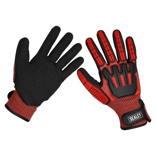 Sealey Cut & Impact Resistant Gloves Large Pair SSP38L Sealey  - Town Parts