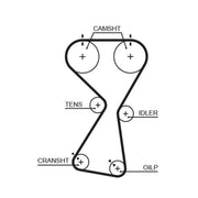 Gates Timing Belt Kit with Rollers K015534XS