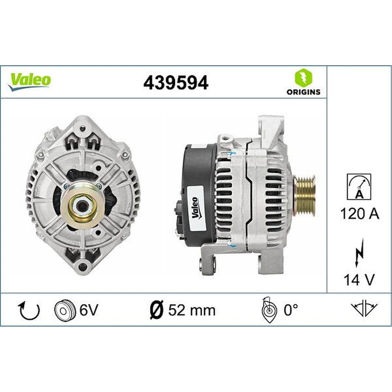 Valeo Car Alternator 12V 439594