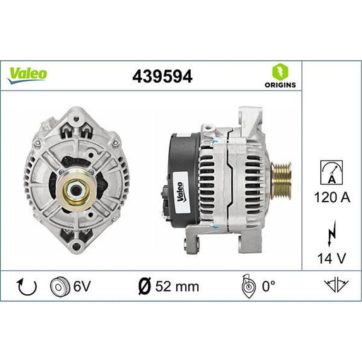 Valeo Car Alternator 12V 439594
