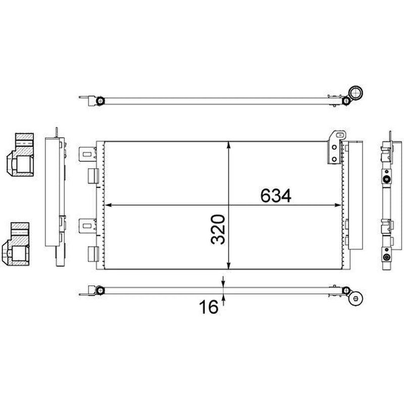 Mahle Air Conditioning Condenser AC 312 001S