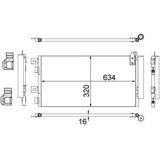 Mahle Air Conditioning Condenser AC 312 001S